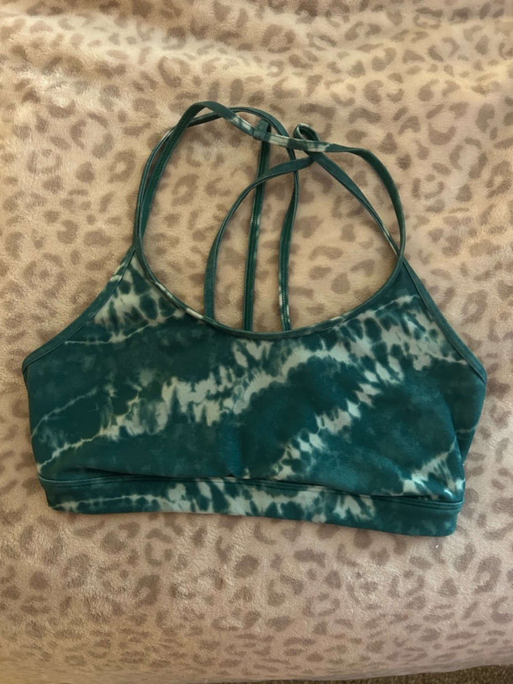 Gilly Hicks Dark Teal Green Sports Bra